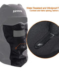 Cold Weather Balaclava Ski Mask with Water Resistant Windproof Fleece Thermal Fabric for Men and Women, close-up of fabric detail