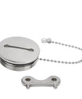 2 Inch Boat Fuel Tank Cap With Key, 316 Stainless Steel Polished Deck Fill Cap For Yachts, Caravans, RVs And Trucks