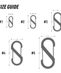 Size guide for Dual Gate Stainless Steel S Biner Carabiner Set For Keys And Gear Clips To Your Backpack Belt Loop Or Pocket Heavy Duty Black