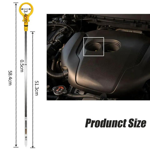 Mazda Engine Oil Dipstick Fits 2007-2013 CX-9 and 2009-2013 Mazda 6 Replaces CY01-10-450A with dimensions shown