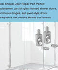 Badass Stainless Steel Framed Shower Door Hinge Pins With Washers Slick Bathroom Hardware Fix Fits 5/16 Inch Continuous Hinges