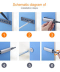 Installation steps for 4 Pack Push To Open Cabinet Door Latches No Knob Hidden Hardware For Drawers And Bookcases Durable Iron And Plastic