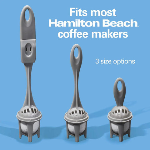 Solid Trio Coffee Maker Bundle Comes With Two Fresh Water Filter Pods And Swift Single Serve Option For Real Good Morning Coffee In Sleek Black Cabinet - Charcoal water filter pods with three size options.