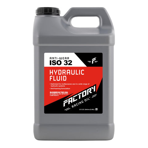 Five Gallon Twin Pack ISO 32 Hydraulic Fluid Anti Wear For Heavy Equipment And Racing Gear With High Oxidation Resistance Rust And Foam Control Superior Water Separation Keeps Your Hydraulics Running Smooth, 2.5-gallon bottle