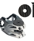 Slick Carbon Fiber Bicycle Headset Top Caps With Stainless Steel Bolts Matte Black Coating Corrosion Proof Upgrade For Road And Mountain Bikes