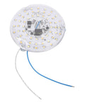 ANGGREK 4 Inch Ceiling Fan LED Light, 15W 3CCT Dimmable, 3000K 4000K clear round LED light board with multiple bulbs.