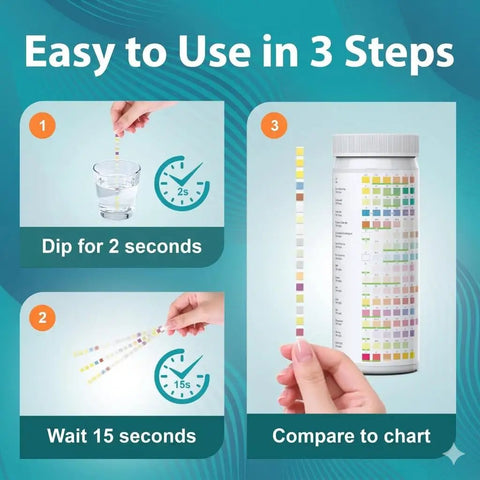 All In One Drinking Water Test Kit For Home Use Test Tap Water Well Water And Filtered Water For 21 Indicators Including Lead Hardness