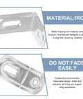 Stainless Steel Cabinet Shelf Brackets 10 Pack 90 Degree L Corner Supports with rounded edges and non-fading finish