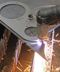 Plasma Stencil Circle Cutter Guide Kit 5 Piece Set With.580 Inch Circle Sizes And 10 Hole Sizes used with plasma torch