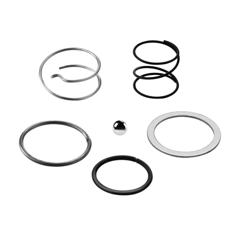2-Pack Spring Kit With Steel Ball For DCF885 DCF886 DCF805 Impact Driver Replacement Parts spread out on white background.