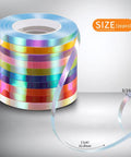100 Pcs Bright Bows And Ribbon Assortment Set For Gift Wrapping With 80 Self Adhesive Bows And 20 Curling Ribbon Rolls In 10 Colors