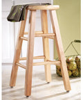 Wooden stool with One Inch Round Nail On Swivel Felt Furniture Sliders For Straight Or Angled Wooden Legs Set Of Four Brass Finish Floor Protectors