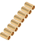 8 Pcs Bronze Bushing Copper Sleeve Wear Resistant High Load Capacity For Electrical Equipment Household Equipment Printing Machinery And Machine Tools No Lubrication Required For High Speed Sliding