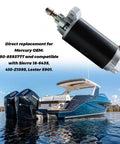 Starter Motor For Mercury Mariner Outboard 40 HP 50 HP 60 HP 4 Stroke with boat on water background