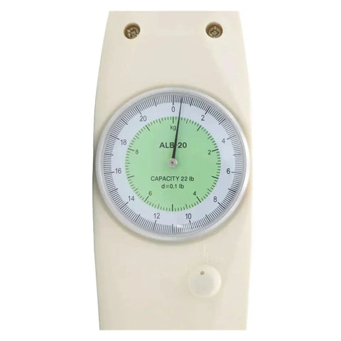 Analog Push Pull Gauge Tension Meter For Dynamometer Style Testing, 300N Capacity, Easy Read Needle, Peak Hold And Continuous Load Modes, Compatible With Test Stands And Clamps, Precise Force Tester For Engineers, analog dial, 22 lb