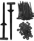 1000 Pcs Nylon Cable Zip Ties Kit With Self Locking Universal Buckle For Auto Repair And Home DIY, black nylon ties in bundles