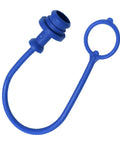 Four Pack Hydraulic Dust Plug Caps For Female ISO Pioneer Quick Connectors 1/2 Inch ID Agricultural Hoses blue tethered cap