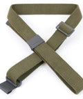 Green Web Sling For M1 Garand USGI Pattern Two Point OD Cotton Made In USA With Parkerized Steel Hardware 1.25 Inch Wide By 48 Inch Long