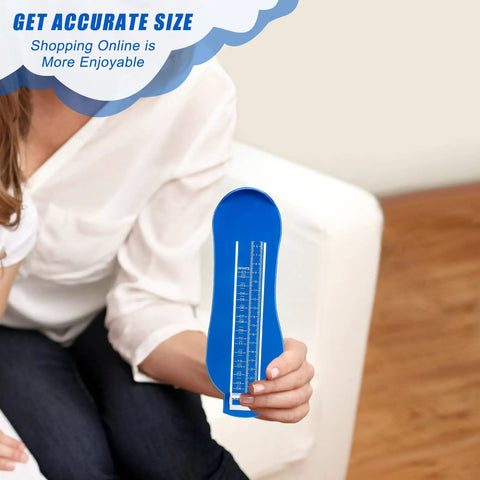 Two Pack Foot Measurement Kit For Accurate US Shoe Size Men Women Blue Includes Tape Measure Ring Sizer Small Ruler And Easy To Read Foot Sizer For Home Use Family Friendly Sizing.