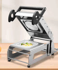 Gfazxds Compact Electric Heat Sealing Machine For Shrink Wrapping Bags 18 By 12 Cm sealing food tray with vegetables.