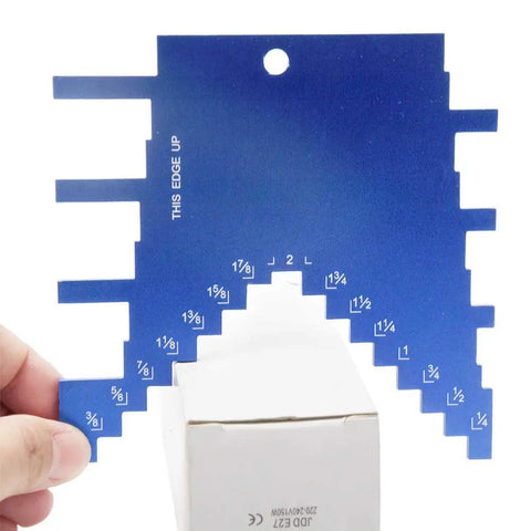 2 In 1 Aluminum Step Depth Gauge For Router And Table Saw Pro Grade Adjustable Cutting Height Woodworking Tool Blue