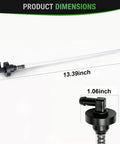Fuel Pickup And Bushing Replacement Kit For Select Lawn Tractors Including E100 E110 E120 E130 E140 E150 LT133 LT150 LT160 325 335 345 Z225 Z245 Z425 Z445 Z465 Replaces AM122215 And M132706 Easy Fuel Line Repair dimensions 13.39in length 1.06in diameter