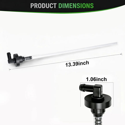 Fuel Pickup And Bushing Replacement Kit For Select Lawn Tractors Including E100 E110 E120 E130 E140 E150 LT133 LT150 LT160 325 335 345 Z225 Z245 Z425 Z445 Z465 Replaces AM122215 And M132706 Easy Fuel Line Repair dimensions 13.39in length 1.06in diameter