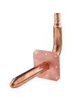 Pack Of Ten Pex Copper Stub Out Elbows With Wall Flange Half Inch To Six Inch Crimp Fittings Compliant With F1807 F877 Lead Free