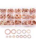 Killer Copper Flat Washers 280 Pcs Set 12 Sizes Screws Bolts Fasteners Storage Case, copper washers organized by size