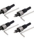 4-Piece 15mm Hole Saw Set With 68mm Length HSS Spring Loaded Twist Drill Bits, Hex Wrenches For Metal Wood Plastic Cutting