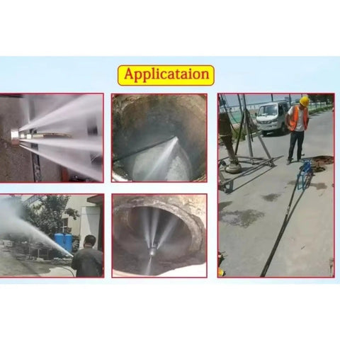 Heavy Duty Sewer Jetter Machine With High Pressure Hydro Jet System for industrial and municipal pipelines in action