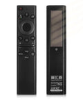 Front and back view of a Solar Powered Voice Remote For Smart TVs With Bluetooth Rechargeable Solar Cell Replacement Controller