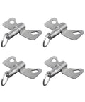 Built Tough Heavy Duty Bolt On Swivel Caster Locks Stops Rolling Dead In Tracks With Four Position Spring Loaded Ring Pull Rock Solid Cart Wheel Brakes For Shop Gear And Tool Carts Pack Of 4, silver mechanical locks.