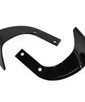 Close-up of Honda Rotary Tine Kit For FRC800 Tillers 12 Replacement Tines OEM 06722-V20-003, two durable steel tines