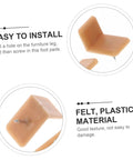Slick Glide Furniture Slider Pads Two Hundred Pack for Hardwood Floors showing easy install plastic foot pads with sharp screws.