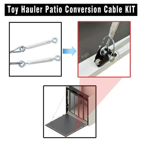 Multi Purpose Lift Support Bracket Trailer Stabilizer Kit With Four Lower Brackets Screws Bolts And Two Snap Pins Built For Heavy Duty Outdoor Use And Long Lasting Durability On Toy Hauler Patio Setups