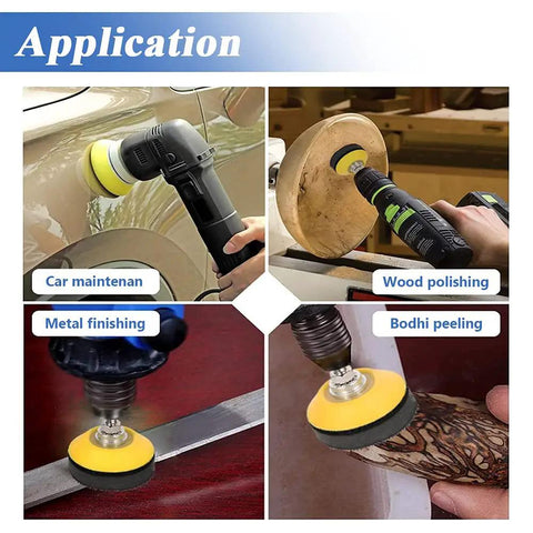Two Pack Two Inch Hook And Loop Sanding Backing Pads With Soft Foam Buffer Pad Pro Grade Set for sanding and polishing applications