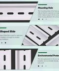 15 Pieces Slotted Aluminum DIN Rails, 4 Inch Long, 35mm Wide, 7.5mm High, DIY Friendly for Electrical Panels and Industrial Automation