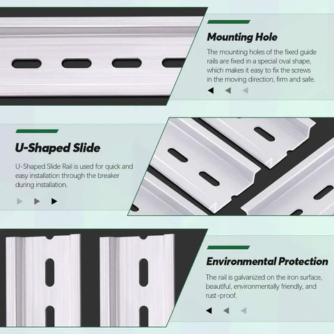 15 Pieces Slotted Aluminum DIN Rails, 4 Inch Long, 35mm Wide, 7.5mm High, DIY Friendly for Electrical Panels and Industrial Automation