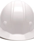 Full Brim Hard Hat With 4 Point Ratchet Suspension White 12 Pack Built Tough Durable HDPE Shell Low Profile Design