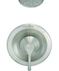 Antioch Tub And Shower Trim Kit With Treysta Cartridge, brushed nickel finish, smooth volume control, low-pressure spray.