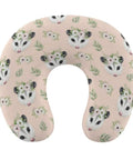 Women's Neck Pillow For Travel And Sleep, Ultra Soft Yet Durable Polyester, Portable with Cute Possum Flower Crown Design