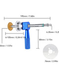 Inside Pipe Cutter With 1/4 Inch Hex Shank Quick Adjust Depth Button and 2 In 3 In Guide Plates for PVC PPR PE PEX CPVC Pipes