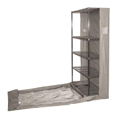 74X48X18 Inch Heavy Duty Wire Shelving Cover With Clear Peep Window Dust Blocker Fabric For Garage Storage And Home Organization Keeps Your Gear Tidy And Slick Straight Up Dust Proof Shield