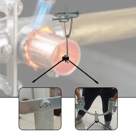 Copper Pipe Welding Fixture Tool 360 Degree Adjustable Welding Bracket With Stainless Steel Clamps for AC Refrigeration Repair