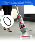 Vacuum Belt Replacement For Shark Rotator NV500 Series shown with upright vacuum cleaner