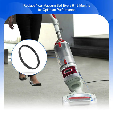 Vacuum Belt Replacement For Shark Rotator NV500 Series shown with upright vacuum cleaner