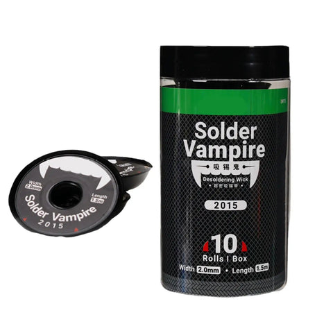 Premium Solder Removal Wicks For Pro Grade Desoldering Braid Precision PCB Repair Tools packaging with wicks visible