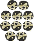 Rock Solid Ten Pack Washing Machine Motor Coupling Replacement Part For Major Appliances, durable plastic coupler, ten units stacked.