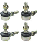 Left And Right Tie Rod Ball Joint Set 10mm Bolt For 50cc 70cc 90cc 110cc 125cc Chinese Quad ATV Go Kart Dirt Bike Moped Scooter Fits Tao Tao Coolster Baja Kazuma Roketa SunL Apollo Kymco And More. 4-piece metal steering joints with 10mm bolts